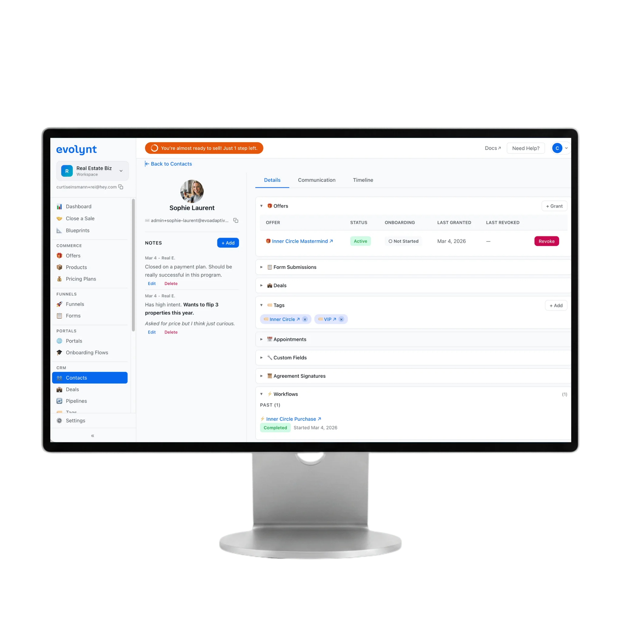 CRM screenshot